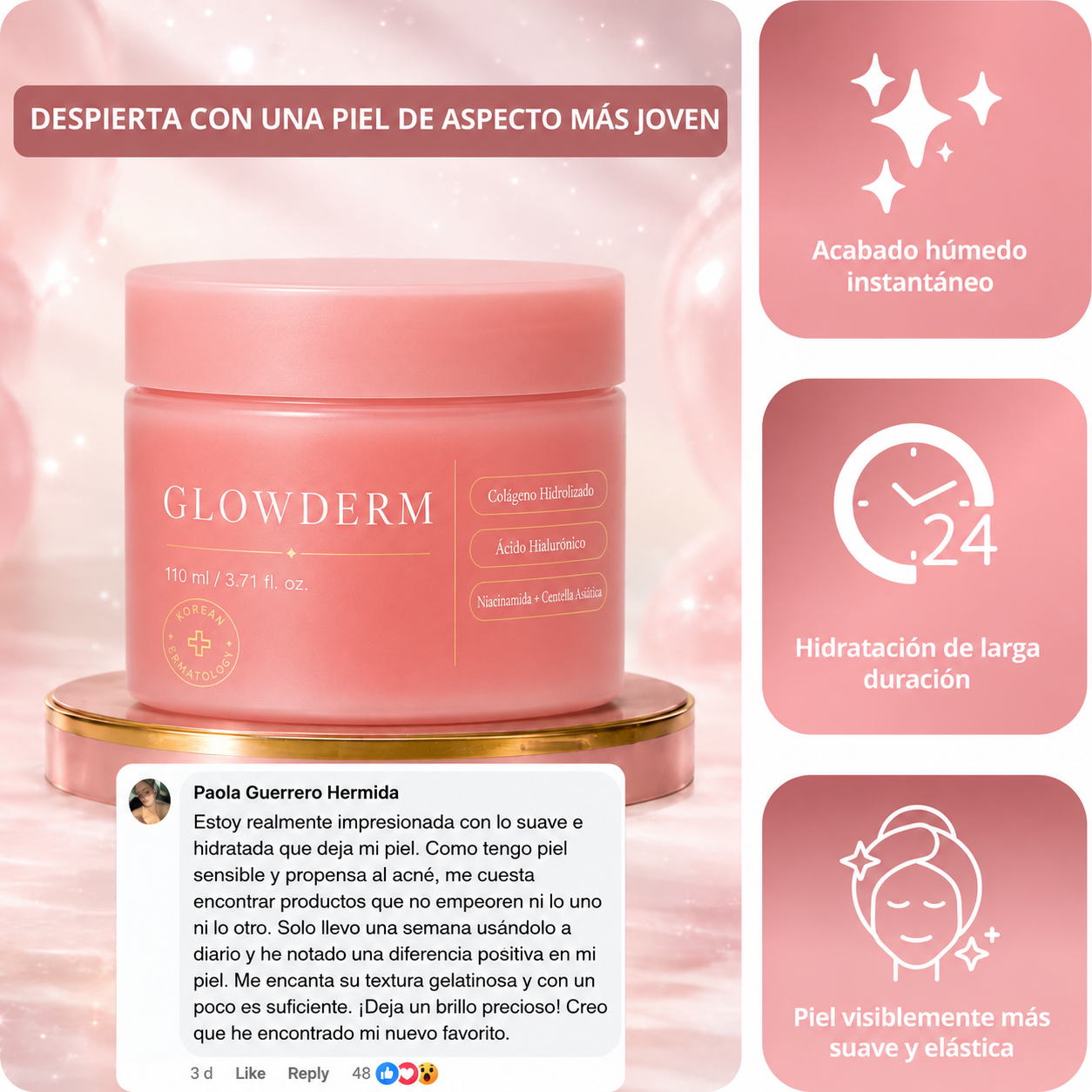 GLOWDERM® | CREMA ANTIARRUGAS COREANA